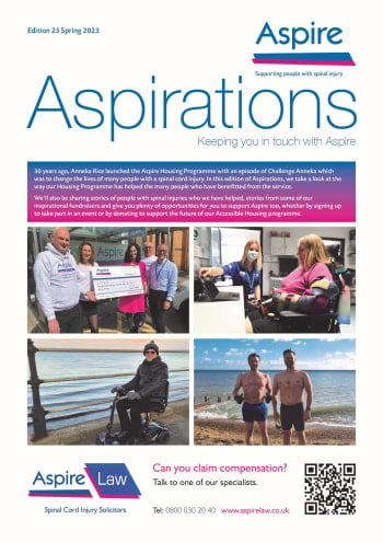 Front cover of Aspirations spring 2023