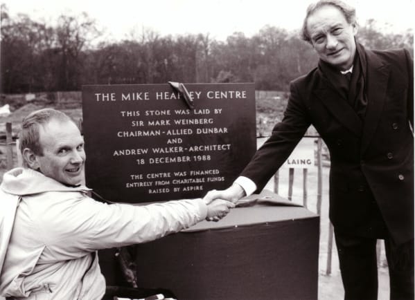 Mike Heaffey Centre plaque