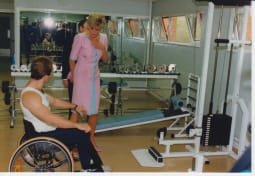 Princess of Wales in the gym