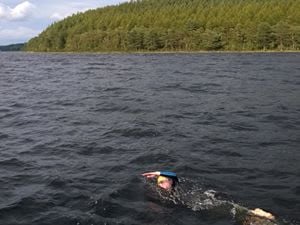 Swimmer in Loch Ness