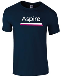 Aspire navy t shirt