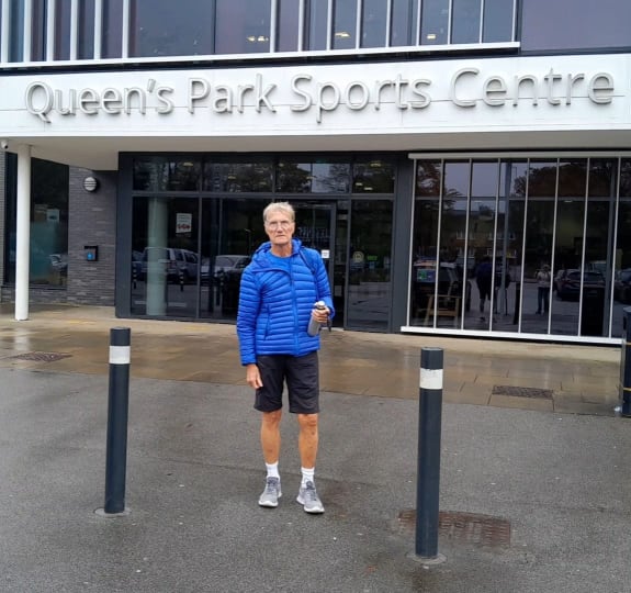 Brian standing outside the leisure centre