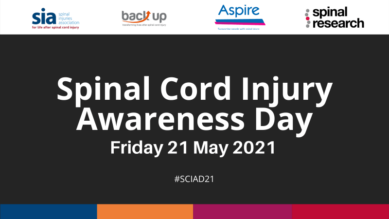 Spinal Cord Injury Awareness Day 2021 image with charity logos