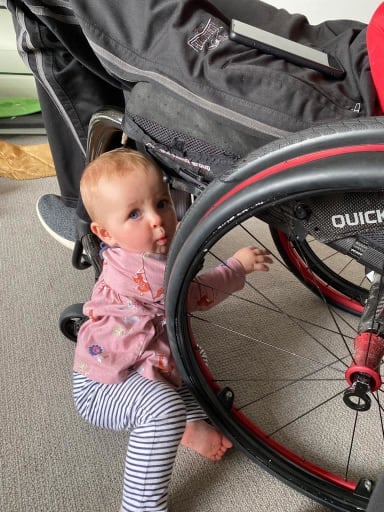 Wills daughter Florence with her buggy