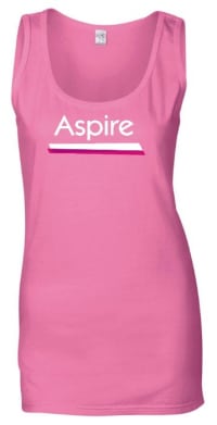 Aspire pink vest tshirt