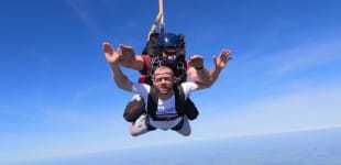 Declan overcame his fear of heights to skydive for Aspire